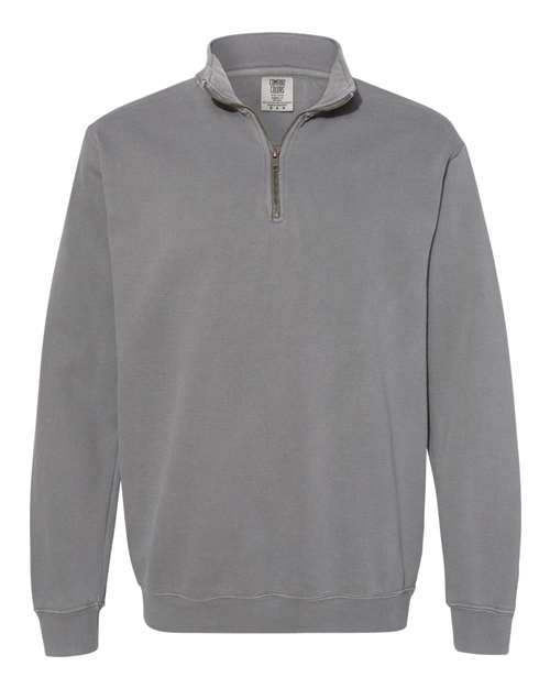 Comfort Colors 1580 - Unisex Garment-Dyed Quarter-Zip Sweatshirt - Grey