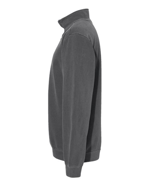 Comfort Colors 1580 - Unisex Garment-Dyed Quarter-Zip Sweatshirt - Pepper