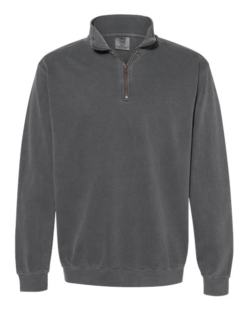 Comfort Colors 1580 - Unisex Garment-Dyed Quarter-Zip Sweatshirt - Pepper
