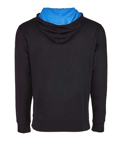 Next Level 9301 - Unisex Laguna Hoodie Sweatshirt - Black/ Turquoise