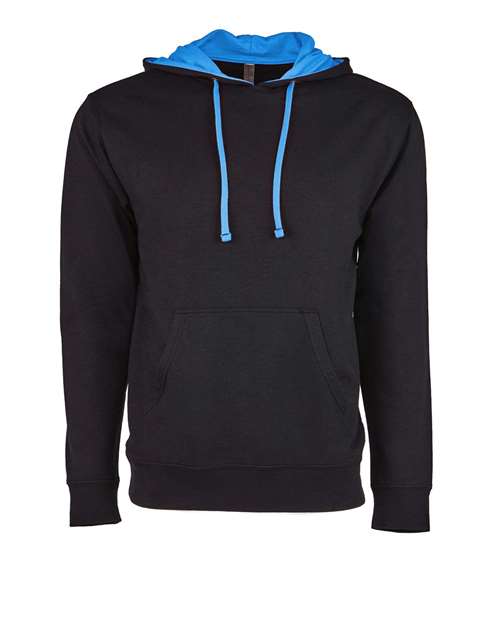 Next Level 9301 - Unisex Laguna Hoodie Sweatshirt - Black/ Turquoise