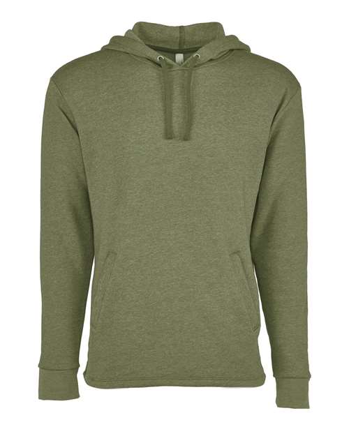 Next Level 9300 - Unisex Malibu Welt Pocket Hoodie Sweatshirt - Heather Military Green