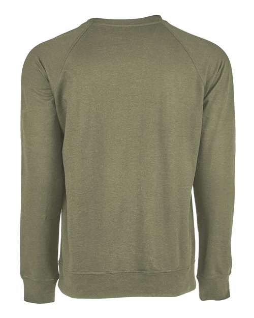 Next Level 9000 - Unisex Laguna Raglan Crewneck Sweatshirt - Military Green