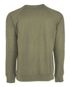 Next Level 9000 - Unisex Laguna Raglan Crewneck Sweatshirt - Military Green