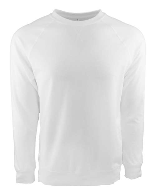 Next Level 9000 - Unisex Laguna Raglan Crewneck Sweatshirt - White