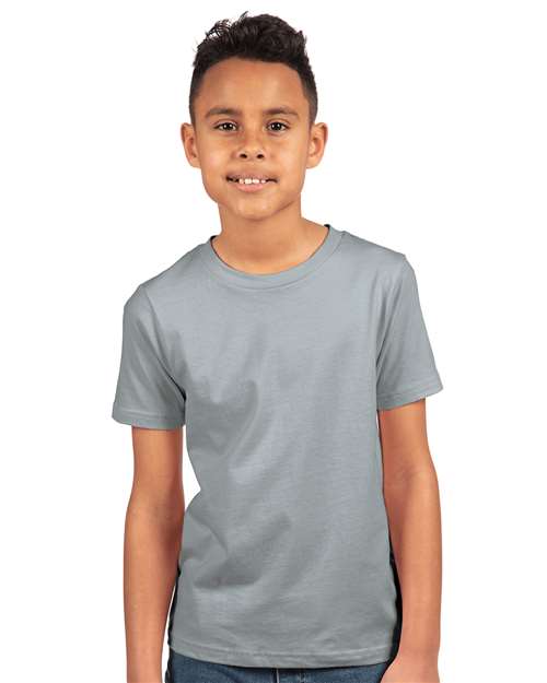 Next Level 3310 - Youth Cotton T-Shirt - Light Grey