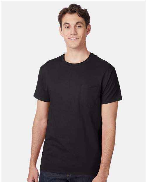 Hanes 5590 - Unisex Authentic Pocket T-Shirt