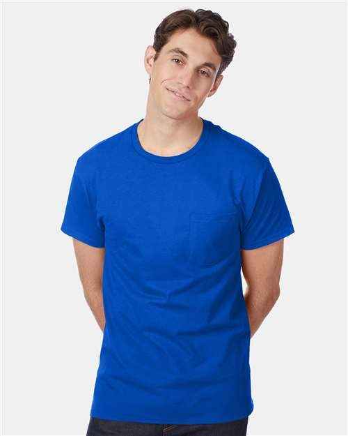 Hanes 5590 - Unisex Authentic Pocket T-Shirt