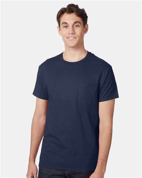 Hanes 5590 - Unisex Authentic Pocket T-Shirt Hanes