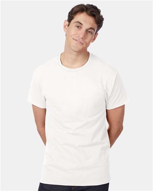 Hanes 5590 - Unisex Authentic Pocket T-Shirt Hanes