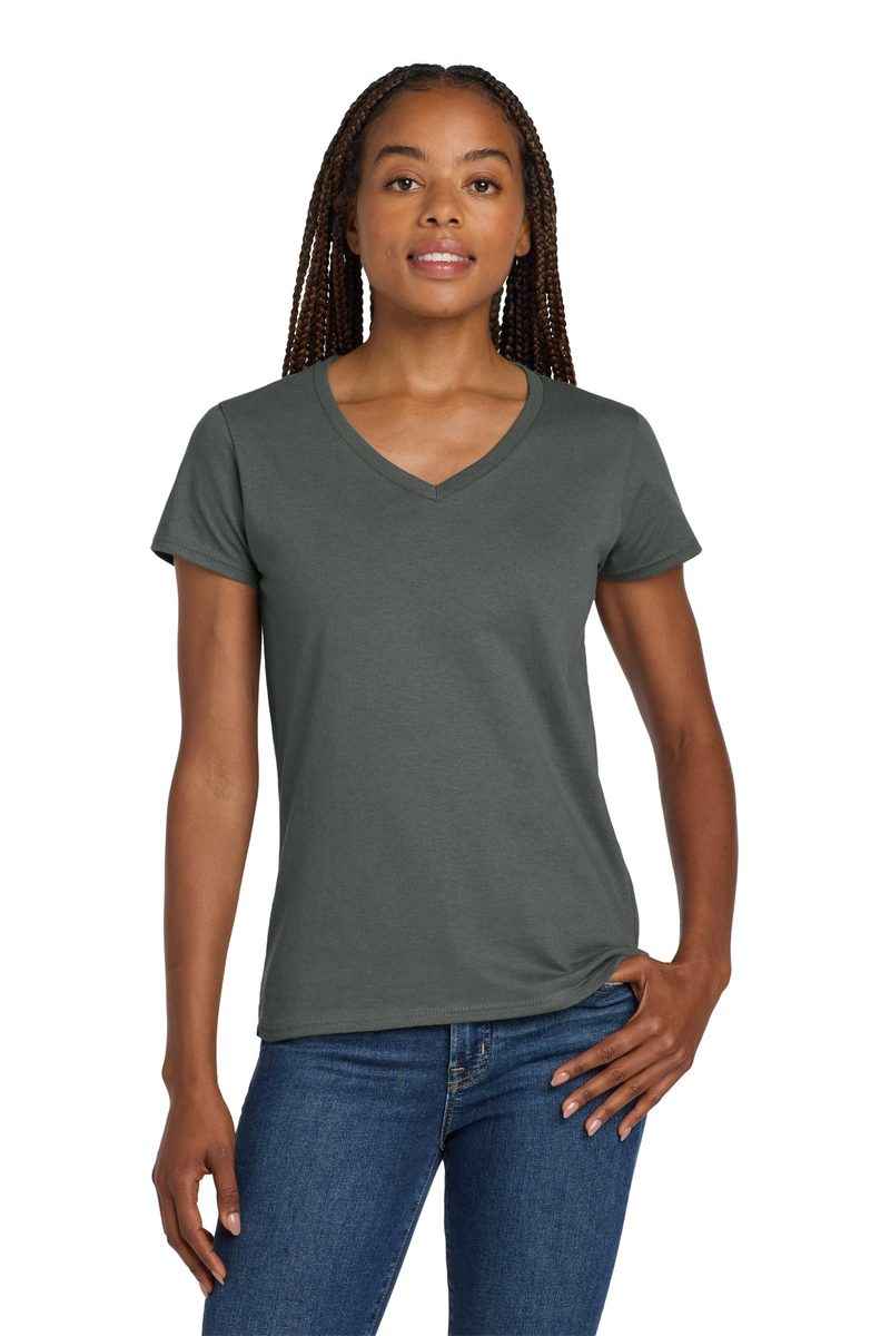 Gildan 5V00L - Women's Heavy Cotton 100% Cotton V-Neck T-Shirt