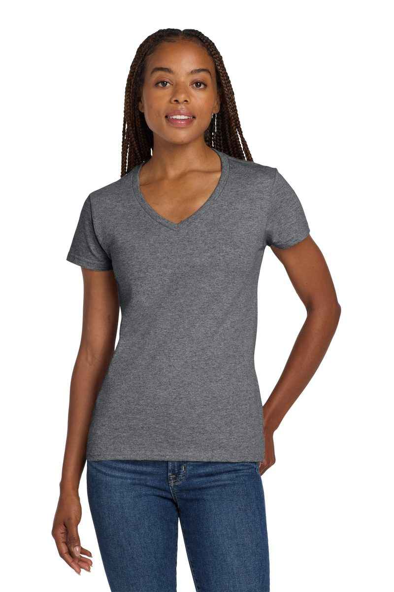 Gildan 5V00L - Women's Heavy Cotton 100% Cotton V-Neck T-Shirt