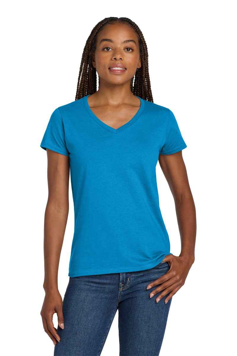 Gildan 5V00L - Women's Heavy Cotton 100% Cotton V-Neck T-Shirt