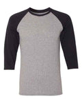 JERZEES 601RR - Unisex Triblend Three-Quarter Raglan Baseball T-Shirt