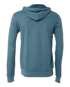 BELLA + CANVAS 3739 - Unisex Sponge Fleece Full-Zip Hoodie Sweatshirt - Heather Deep Teal