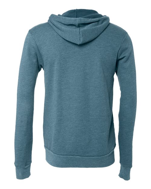 BELLA + CANVAS 3739 - Unisex Sponge Fleece Full-Zip Hoodie Sweatshirt - Heather Deep Teal