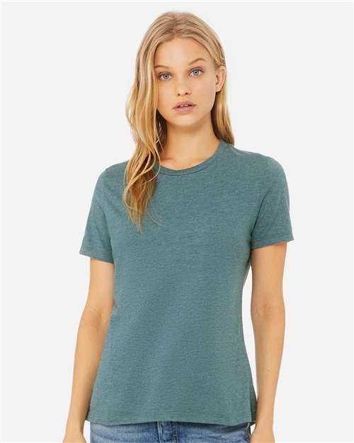 BELLA + CANVAS 6400CVC - Women’s Relaxed Fit Heather CVC Tee BELLA + CANVAS