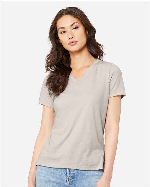 BELLA + CANVAS 6405CVC - Women's Relaxed Heather CVC V-Neck Tee