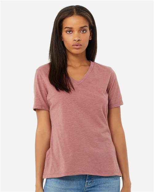 BELLA + CANVAS 6405CVC - Women's Relaxed Heather CVC V-Neck Tee