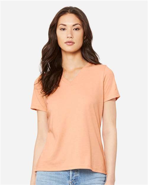 BELLA + CANVAS 6405CVC - Women's Relaxed Heather CVC V-Neck Tee BELLA + CANVAS