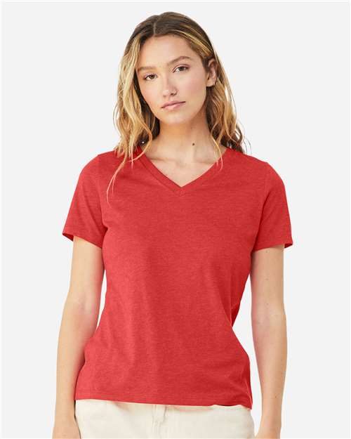 BELLA + CANVAS 6405CVC - Women's Relaxed Heather CVC V-Neck Tee BELLA + CANVAS