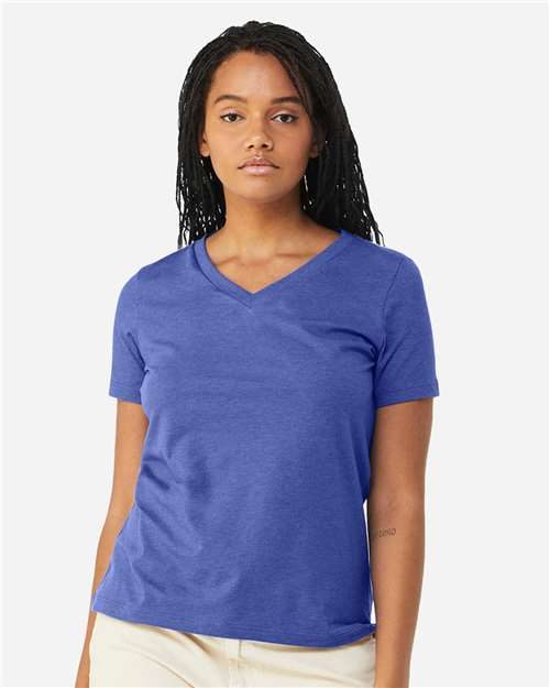 BELLA + CANVAS 6405CVC - Women's Relaxed Heather CVC V-Neck Tee BELLA + CANVAS