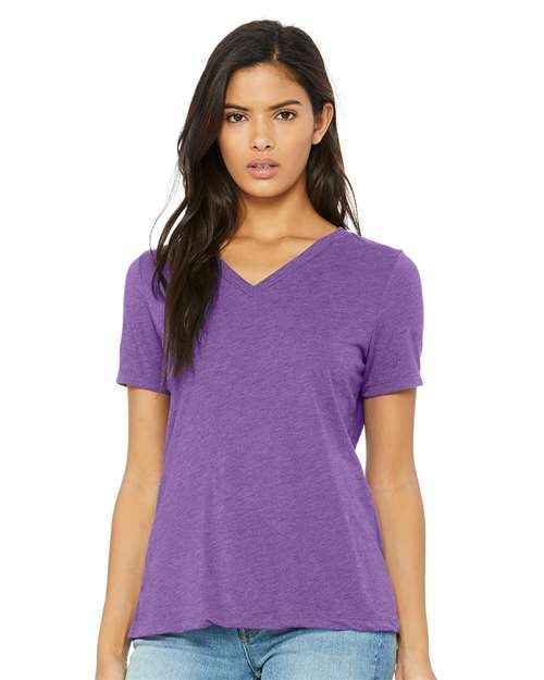 BELLA + CANVAS 6415 - Women's Relaxed Triblend V-Neck Tee
