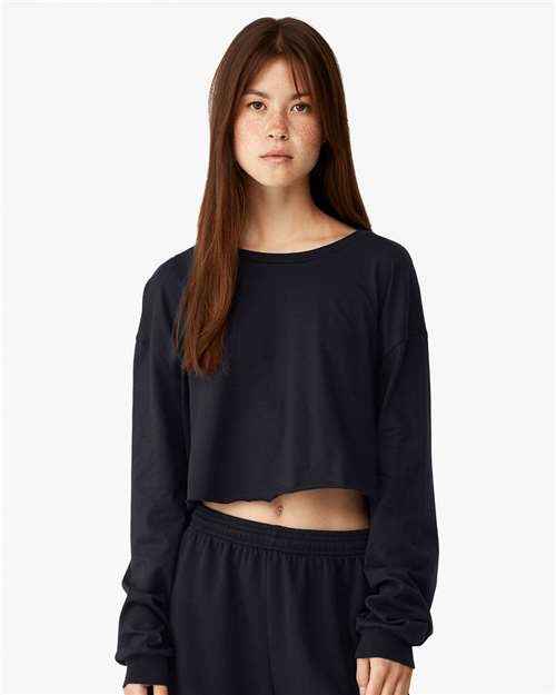 BELLA + CANVAS 6501 - Women's FWD Fashion Crop Long Sleeve Tee