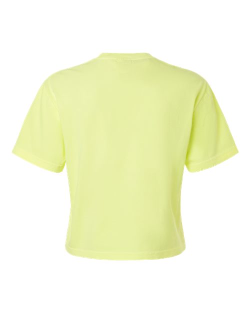 Comfort Colors 3023CL - Women's Garment-Dyed Heavyweight Boxy T-Shirt - Neon Lemon