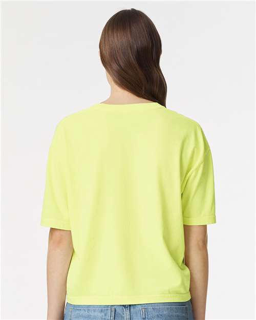 Comfort Colors 3023CL - Women's Garment-Dyed Heavyweight Boxy T-Shirt - Neon Lemon