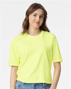 Comfort Colors 3023CL - Women's Garment-Dyed Heavyweight Boxy T-Shirt - Neon Lemon