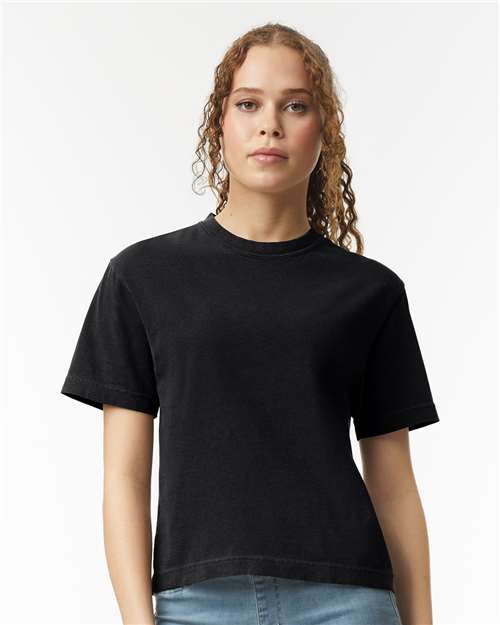 Comfort Colors 3023CL - Women's Garment-Dyed Heavyweight Boxy T-Shirt - Black