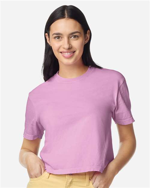 Comfort Colors 3023CL - Women's Garment-Dyed Heavyweight Boxy T-Shirt - Rose Quartz