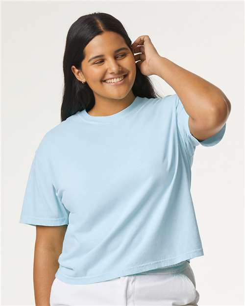 Comfort Colors 3023CL - Women's Garment-Dyed Heavyweight Boxy T-Shirt - Chambray