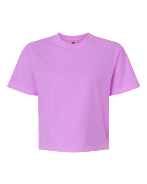 Comfort Colors 3023CL - Women's Garment-Dyed Heavyweight Boxy T-Shirt - Neon Violet