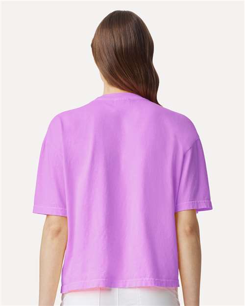 Comfort Colors 3023CL - Women's Garment-Dyed Heavyweight Boxy T-Shirt - Neon Violet