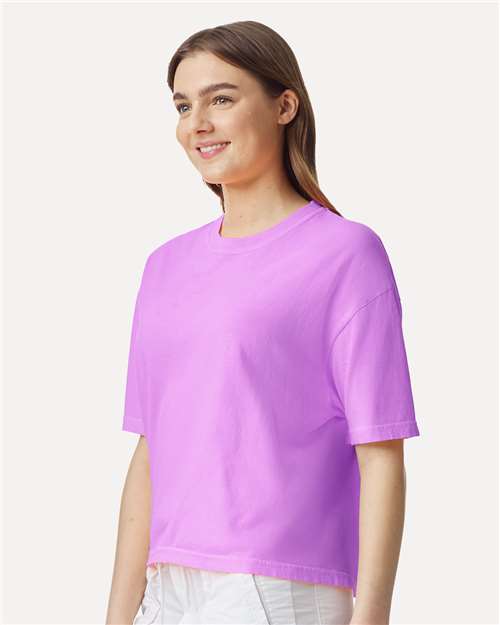 Comfort Colors 3023CL - Women's Garment-Dyed Heavyweight Boxy T-Shirt - Neon Violet