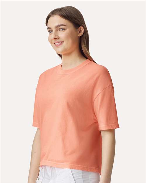 Comfort Colors 3023CL - Women's Garment-Dyed Heavyweight Boxy T-Shirt - Neon Cantaloupe