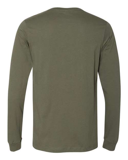 BELLA + CANVAS 3501 - Unisex Jersey Long Sleeve Tee - Military Green