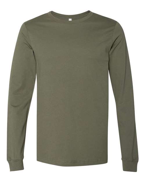 BELLA + CANVAS 3501 - Unisex Jersey Long Sleeve Tee - Military Green