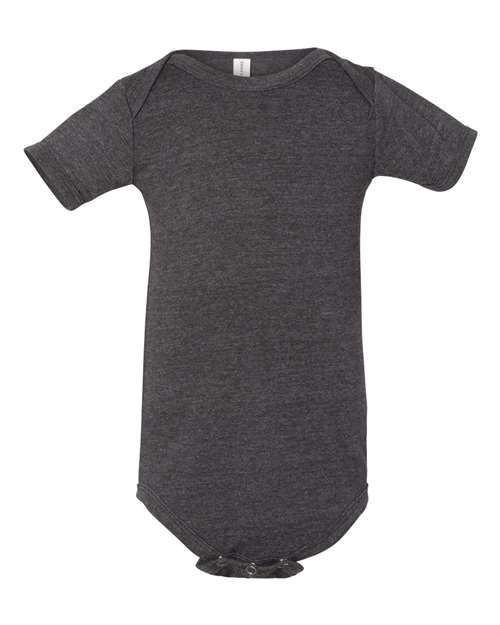 BELLA + CANVAS 100B Infant Jersey One Piece - Dark Grey Heather