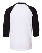 BELLA + CANVAS 3200Y - Youth Three-Quarter Sleeve Baseball Tee BELLA + CANVAS