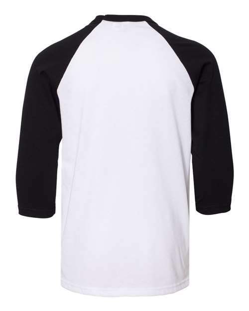 BELLA + CANVAS 3200Y - Youth Three-Quarter Sleeve Baseball Tee BELLA + CANVAS