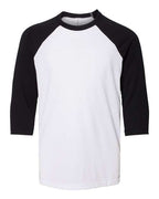 BELLA + CANVAS 3200Y - Youth Three-Quarter Sleeve Baseball Tee BELLA + CANVAS