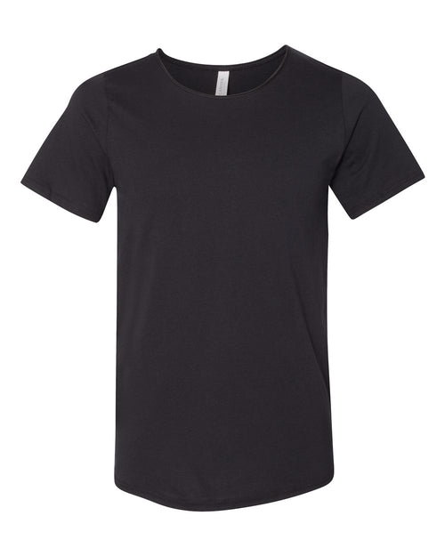 BELLA + CANVAS 3014 — Unisex Raw Neck Tee — Black