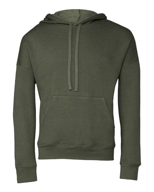 BELLA + CANVAS 3729 - Unisex Sponge Fleece Drop Shoulder Hoodie Sweatshirt - Military Green