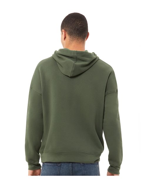 BELLA + CANVAS 3729 - Unisex Sponge Fleece Drop Shoulder Hoodie Sweatshirt - Military Green