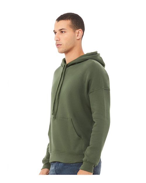 BELLA + CANVAS 3729 - Unisex Sponge Fleece Drop Shoulder Hoodie Sweatshirt - Military Green