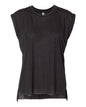 BELLA + CANVAS 8804 - Womens Flowy Rolled Cuffs Muscle Tee - Black