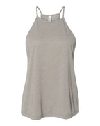 BELLA + CANVAS 8809 — Women's Flowy High-Neck Tank — Heather Stone (flat)